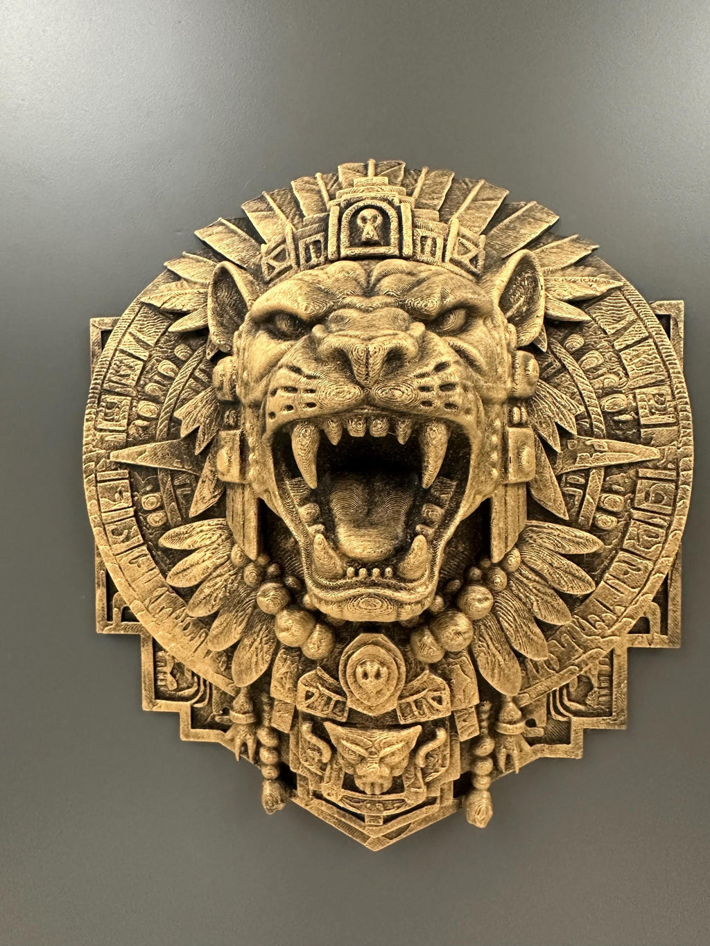 Aztec Jaguar Warrior Wall Mount