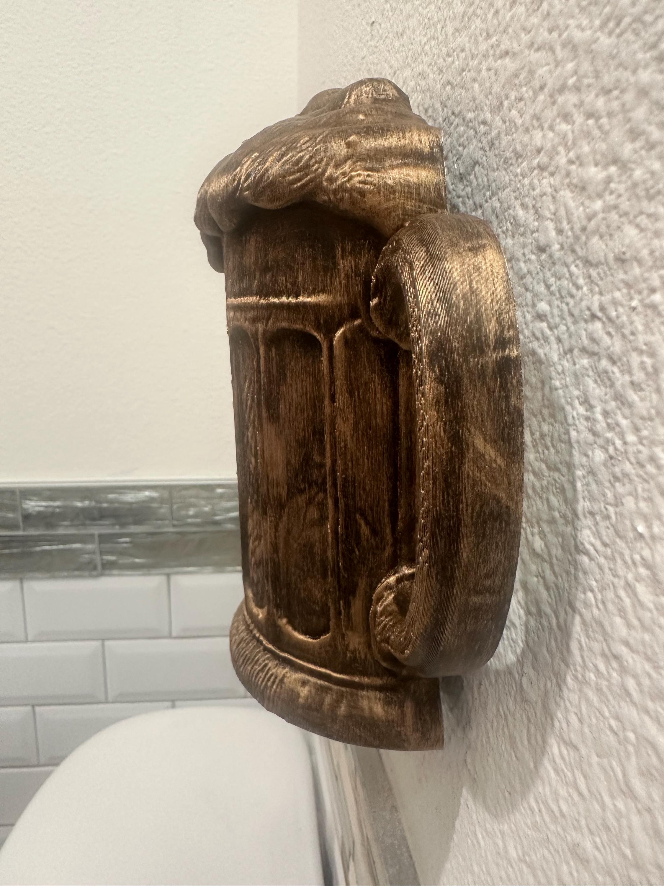 Spilling Beer Mug Wall Sculpture - 3d Bar Decor - Unique Man Cave Wall Art - Vintage Style Pub Gift 9x8x3 - Hand Painted