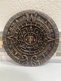 8” x 8” Mayan Calendar Aztec Ancient Civilization 3d Relief Antique Relief Round Wall Art Home Decor Plaque Hanging Sculpture Statue