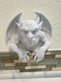 Gargoyle Wall Mount Hanging Sculpture 8x8x4 - Fantasty Creature Gothic Wall Home Decor Statue