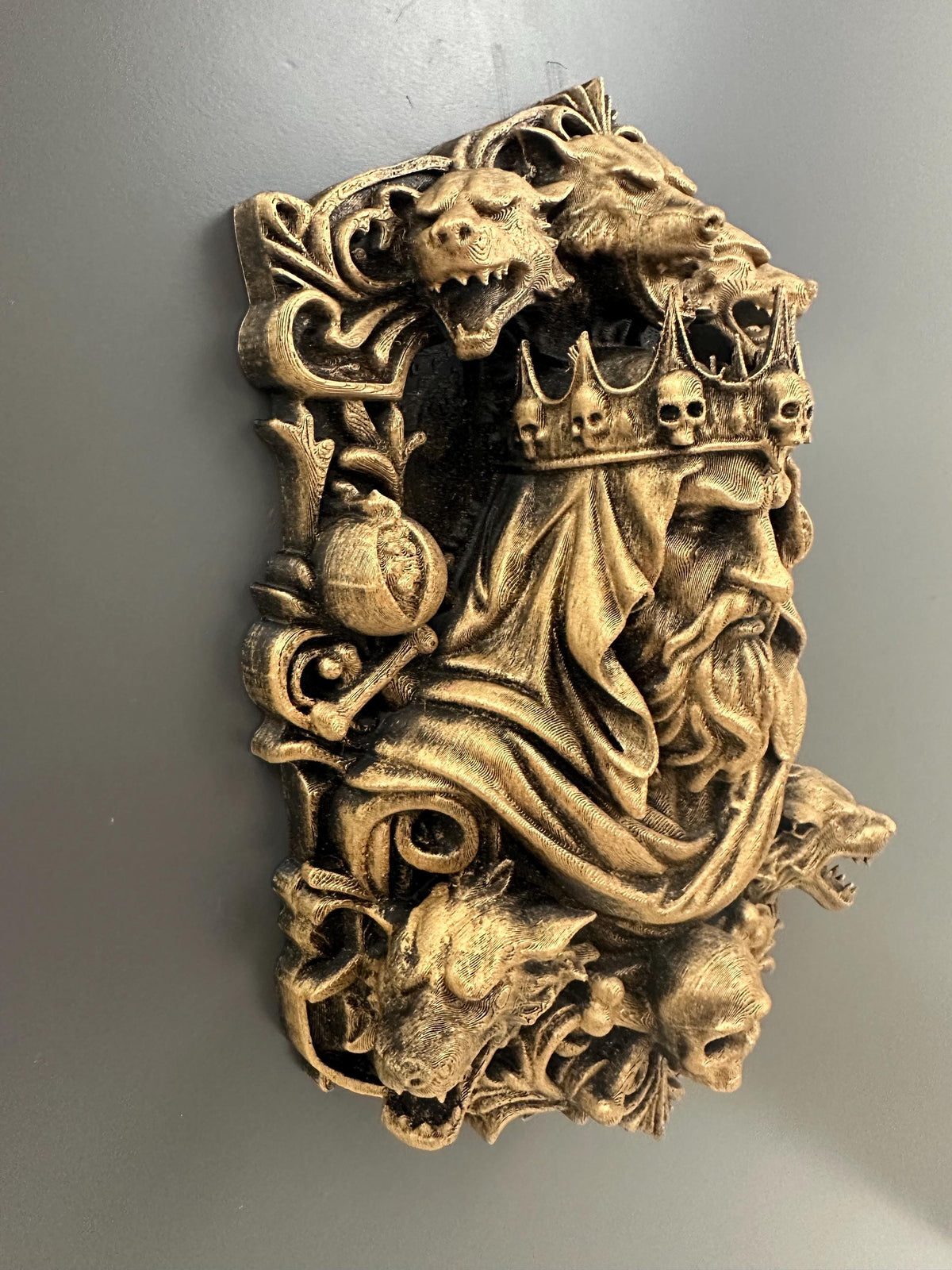 Hades Wall Plaque Greek Mythology Decor