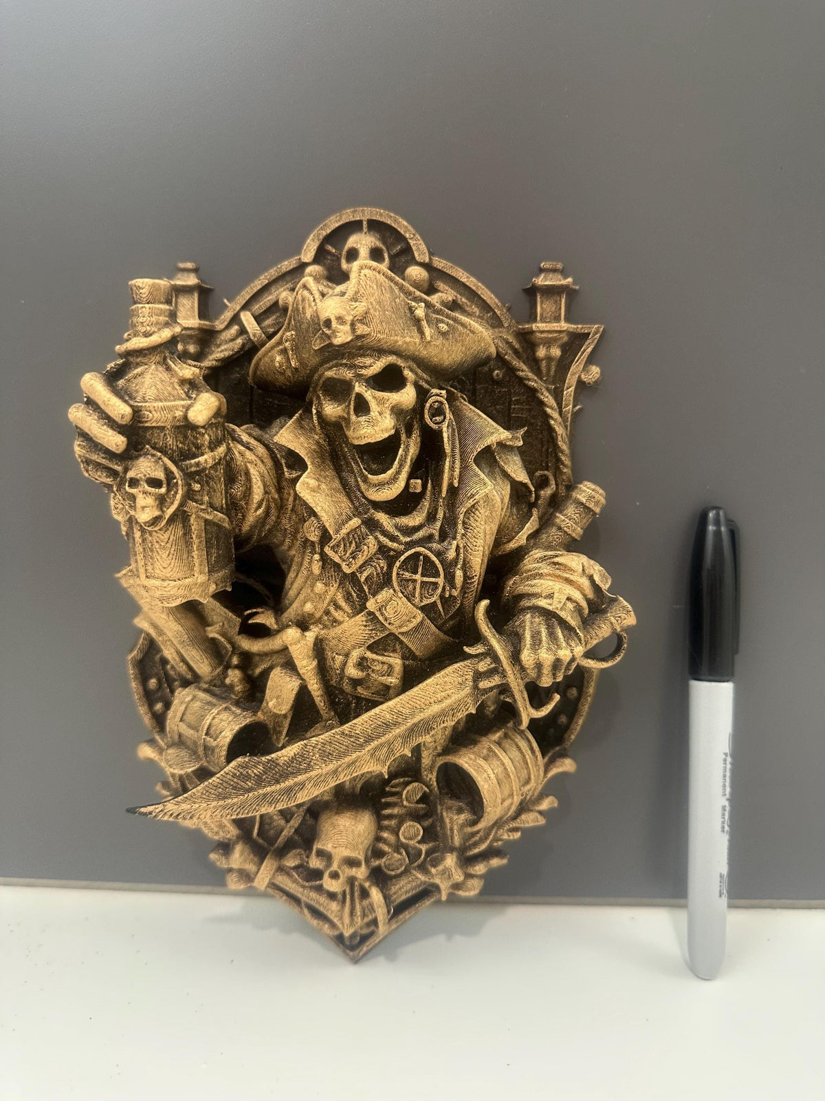 Pirate Skull Wall Plaque