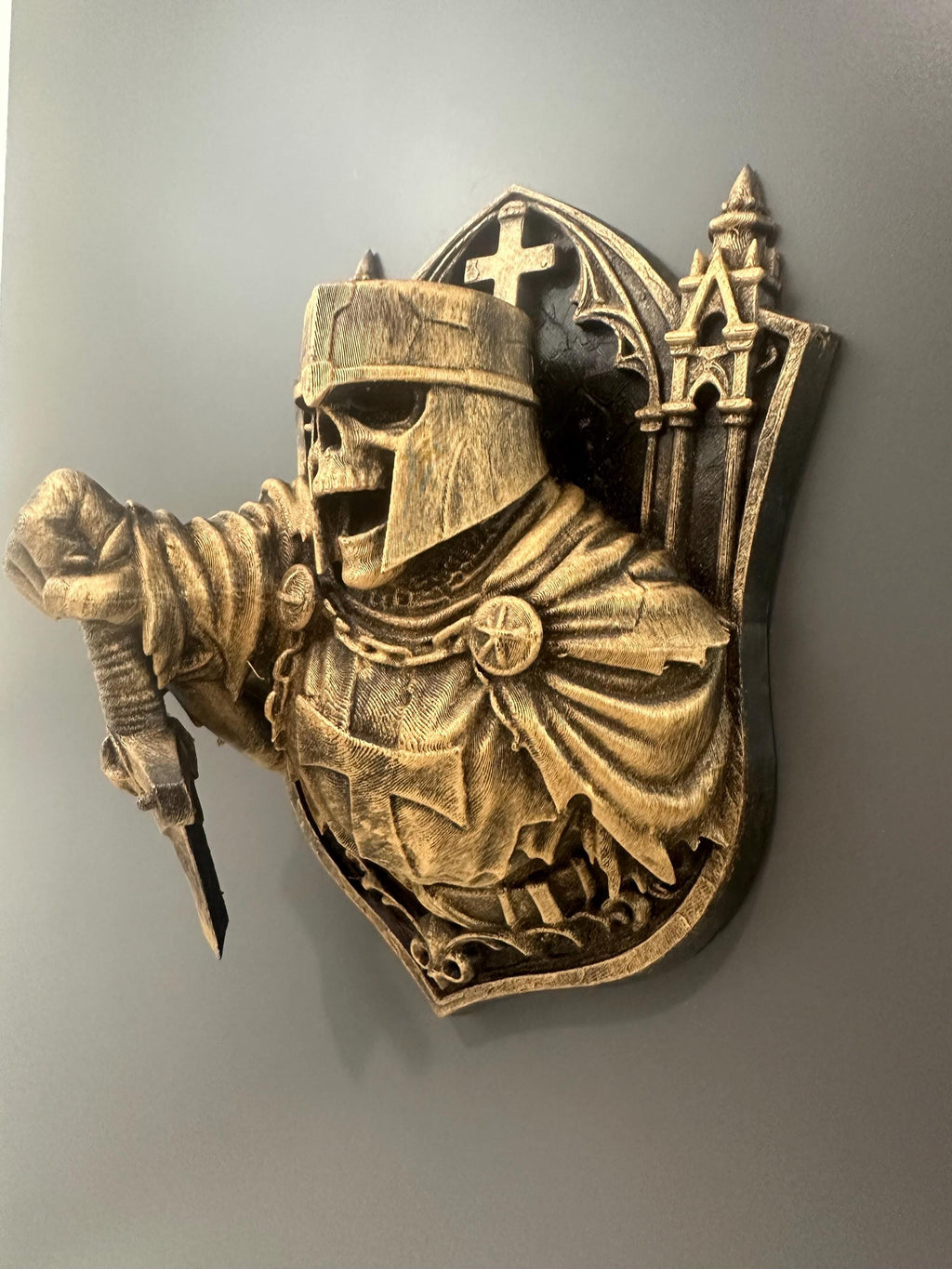 Medieval Templar Crusader Knight Wall Plaque