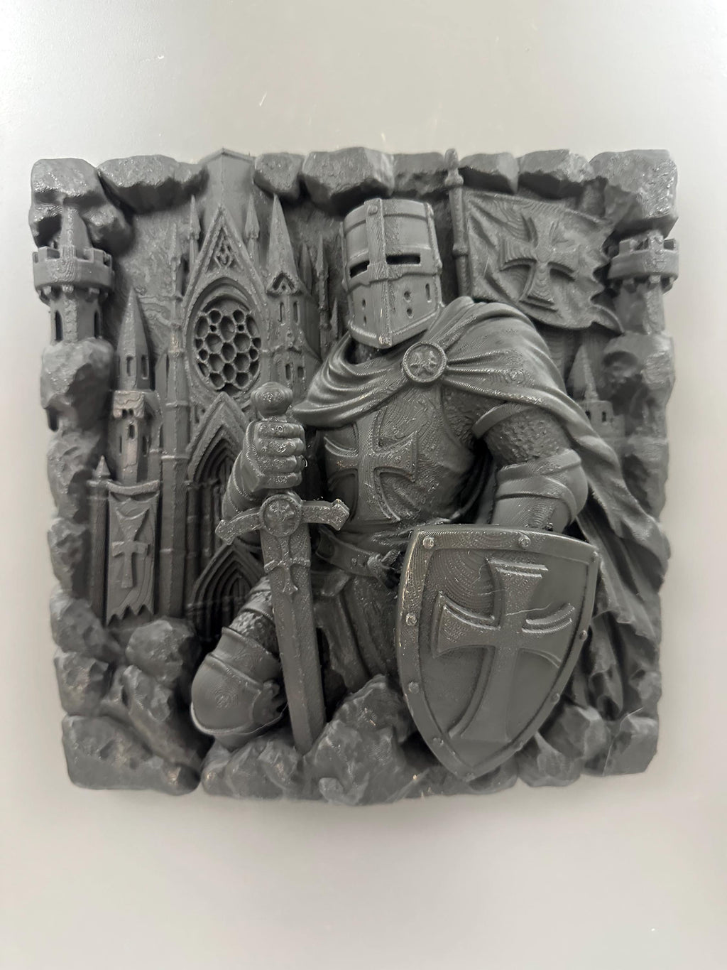 Templar Knight Wall Sculpture