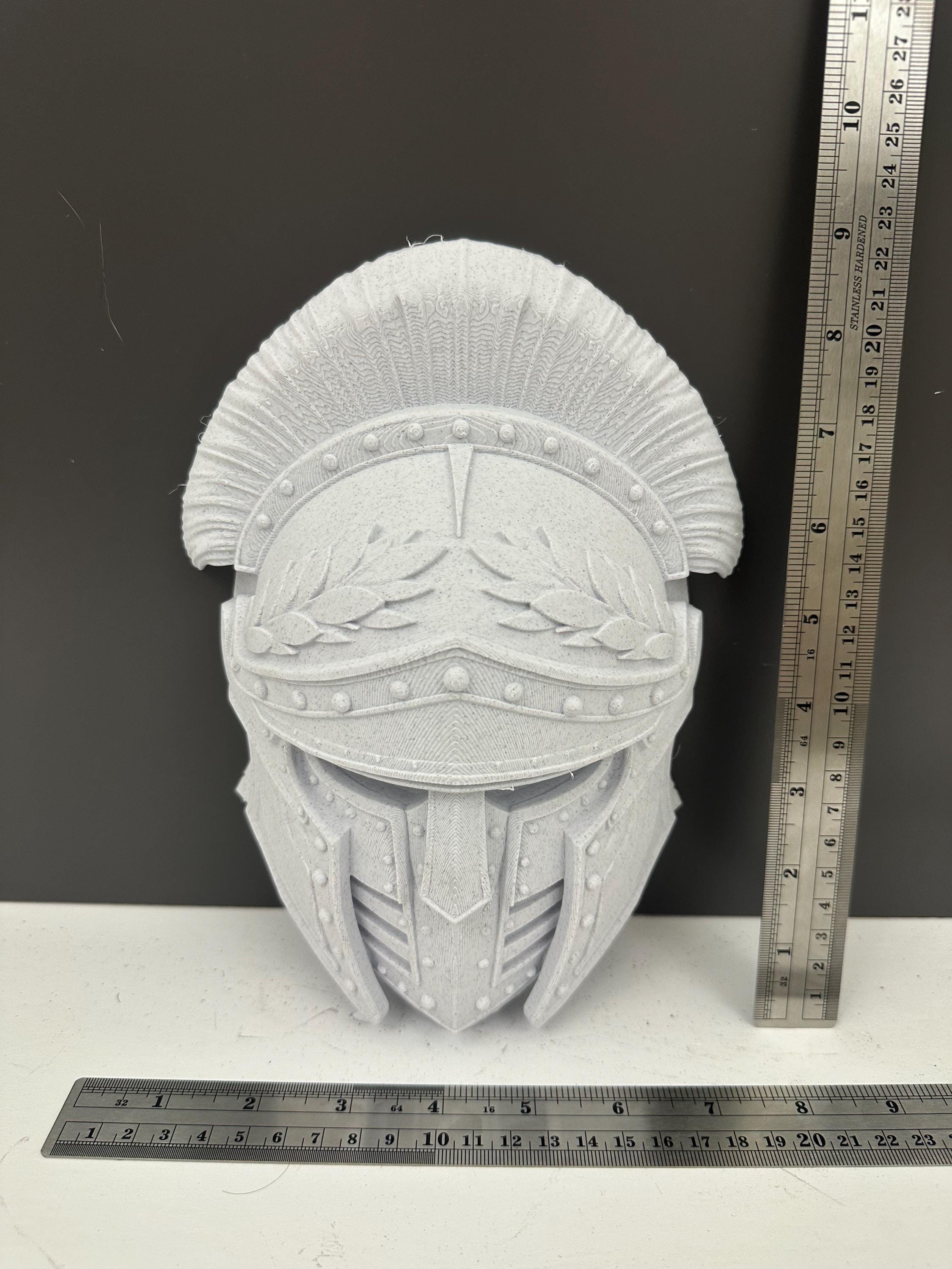 Medieval Knight Helmet Wall Decor | Gothic Armor Mask | Crusader Style Wall Sculpture | Fantasy Warrior Wall Art