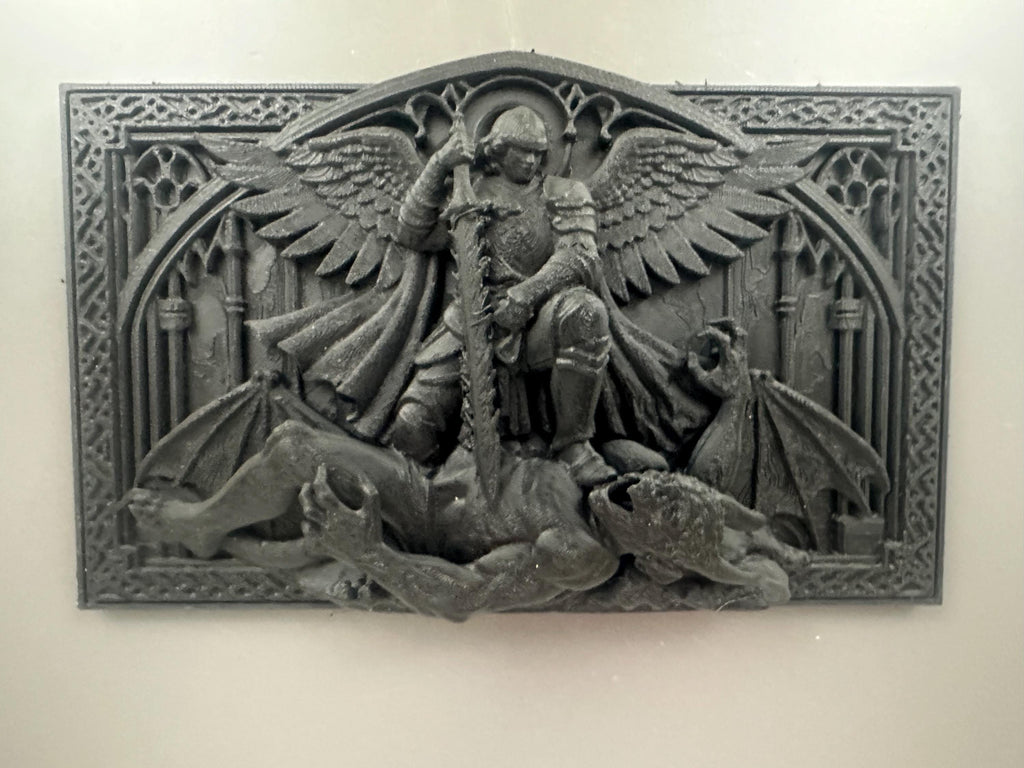 Archangel Michael Wall Plaque Gothic Decor