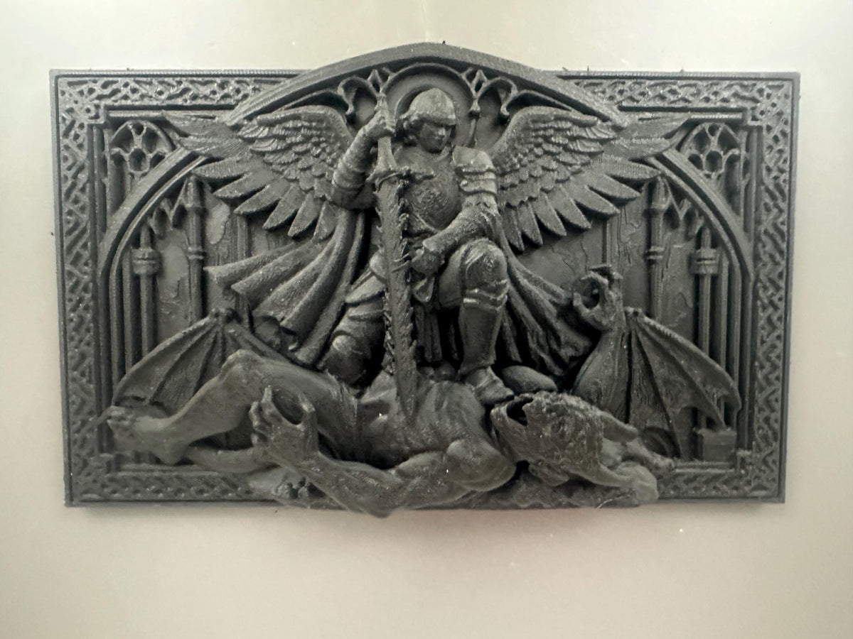Archangel Michael Wall Plaque Gothic Decor