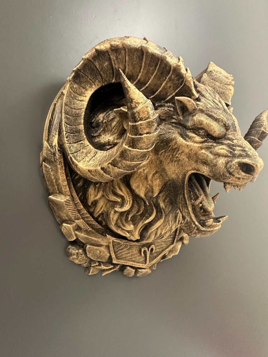 Aries Ram Wall Sculpture