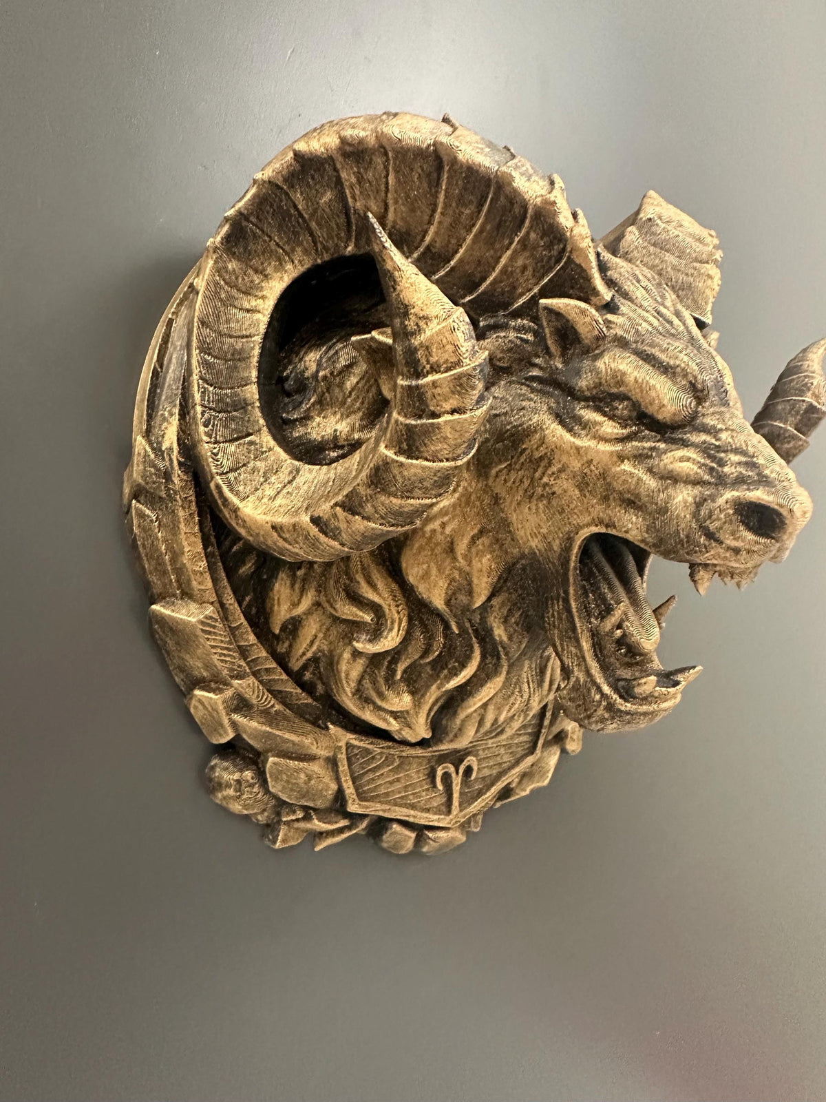 Aries Ram Wall Sculpture