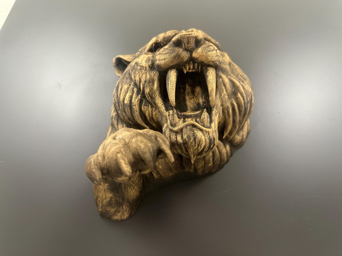 Sabertooth Tiger Wall Sculpture