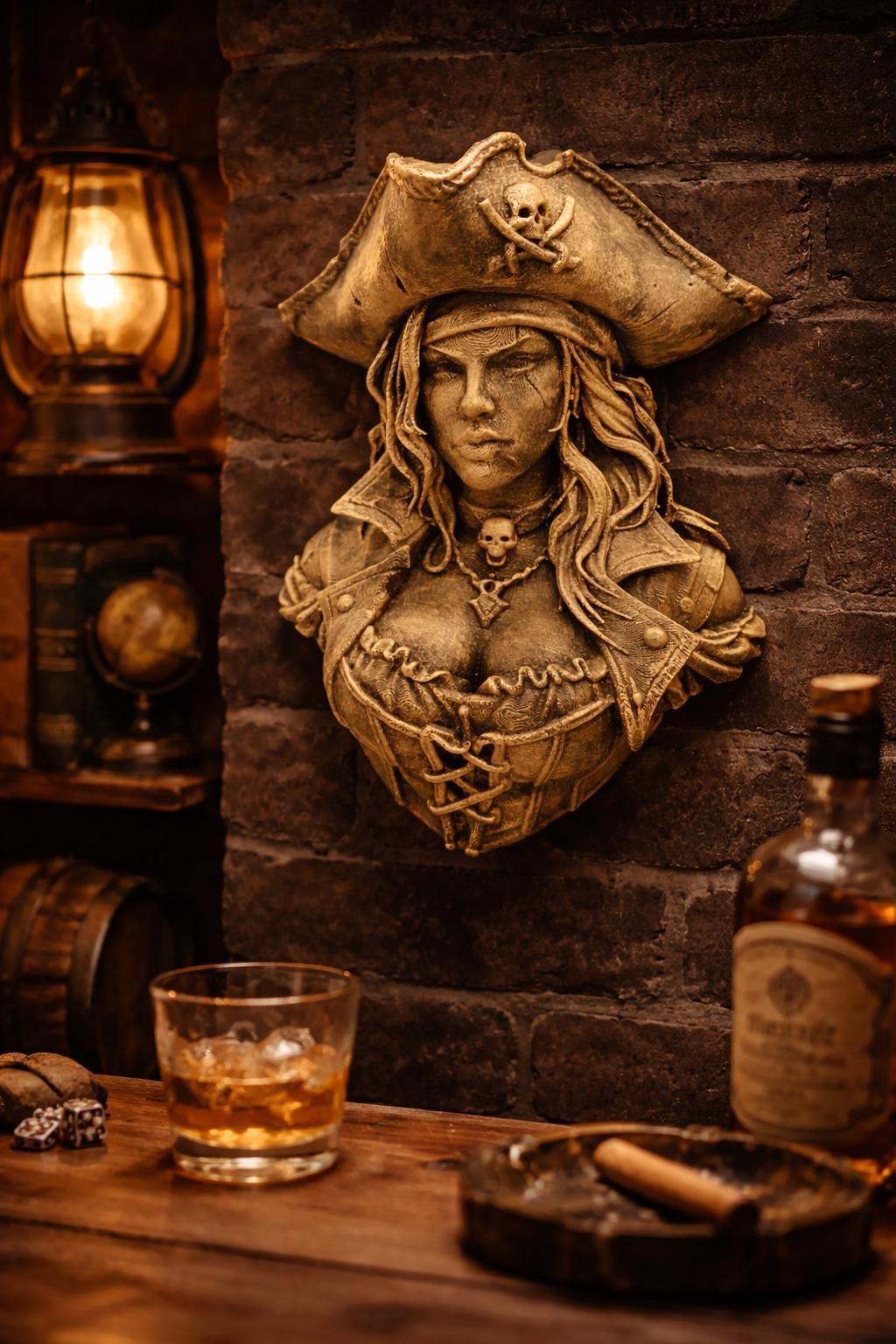 Pirate Queen Wall Sculpture