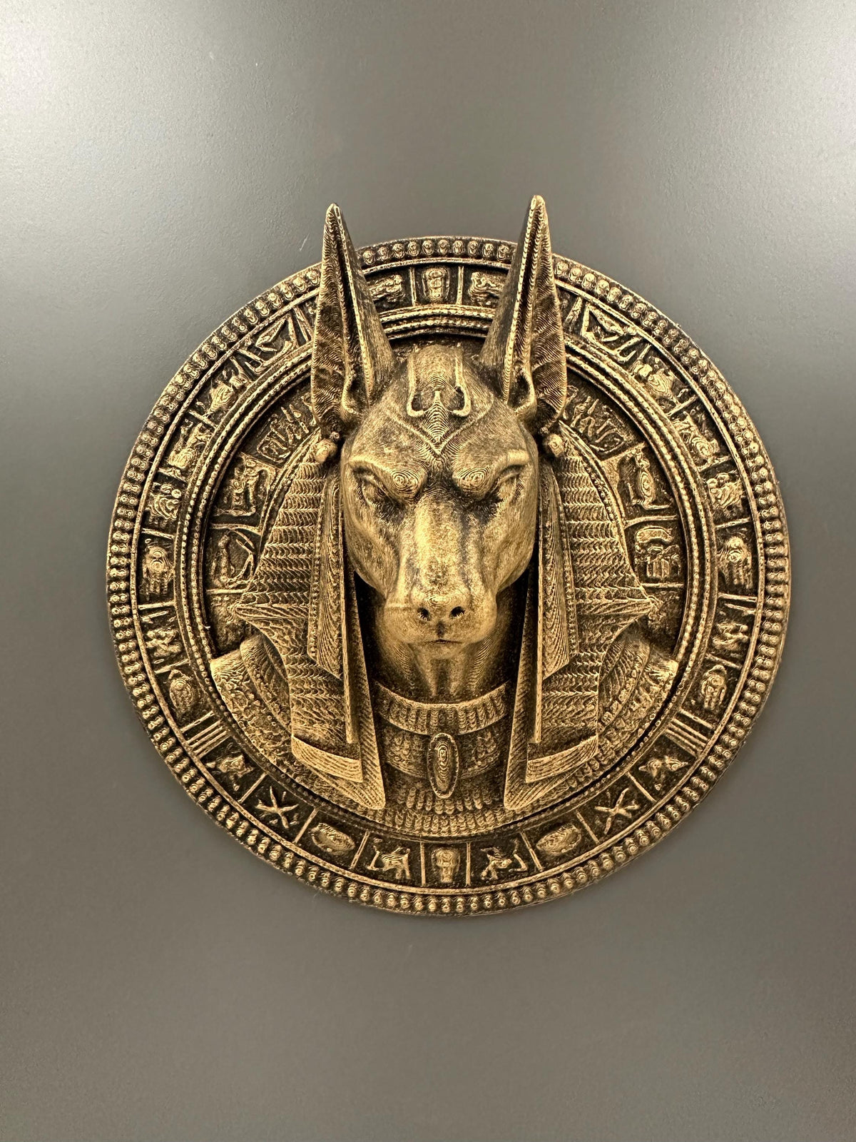 Anubis Wall Plaque Egyptian Decor
