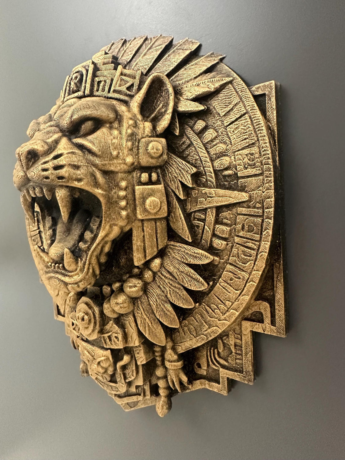 Aztec Jaguar Warrior Wall Mount
