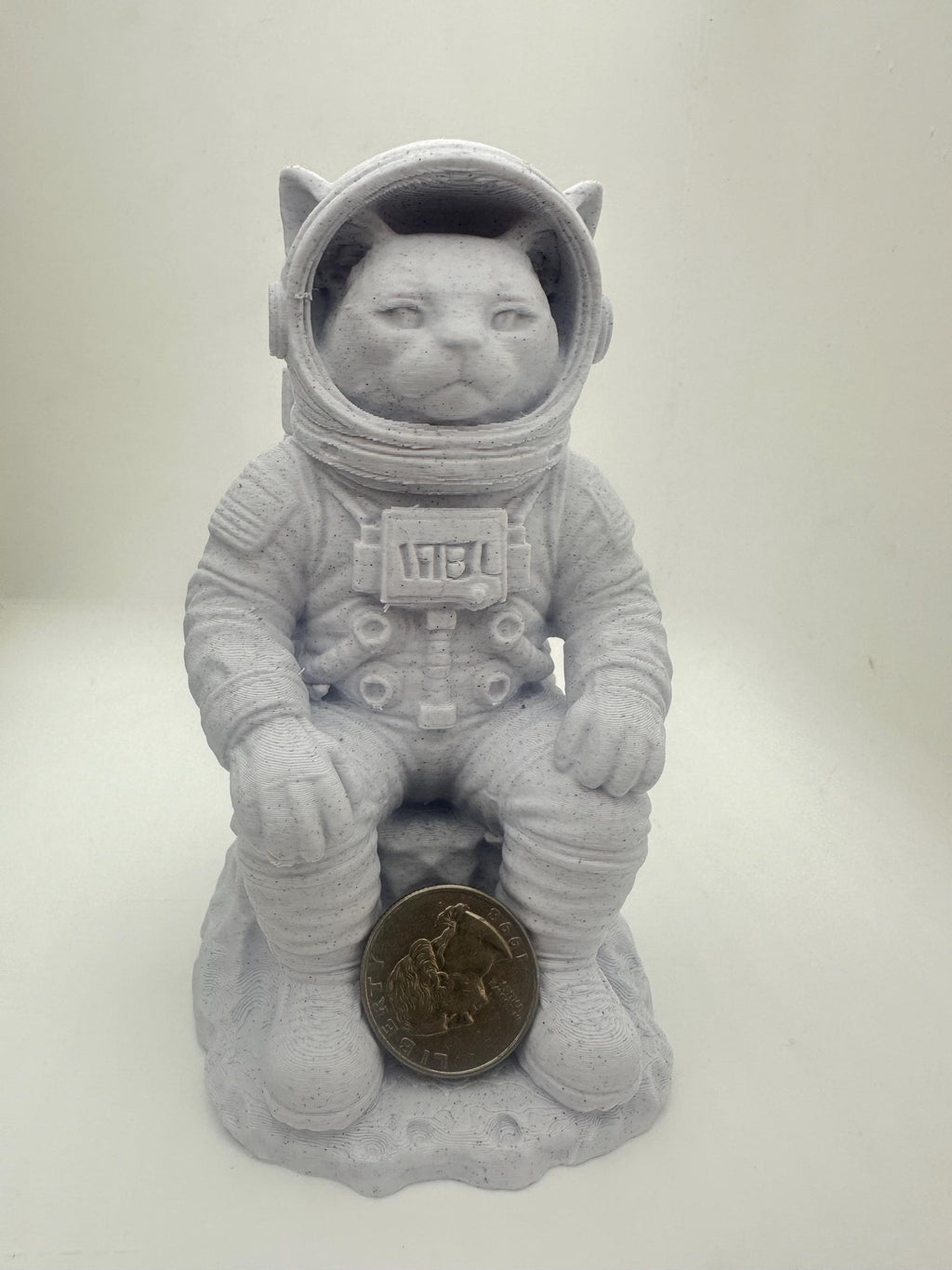 NASA Astronaut Space Cat Figurine 6” Cosmic Home Decor Statue - Quirky Cat Lover Gift