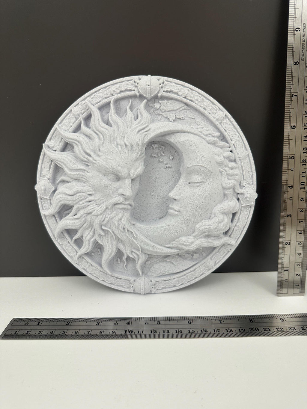 Sun Moon Wall Decor - Celestial Wall Art - Yin Yang Sun Moon - Boho Wall Decor - Astrology Decor - Spiritual Wall Hanging - Moon Decor