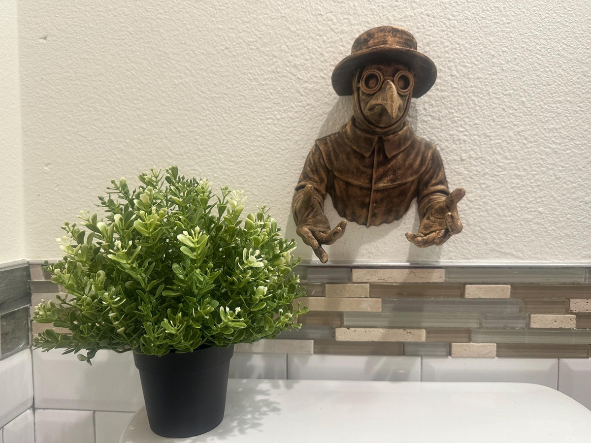 Plague Doctor Key Holder Wall Decor