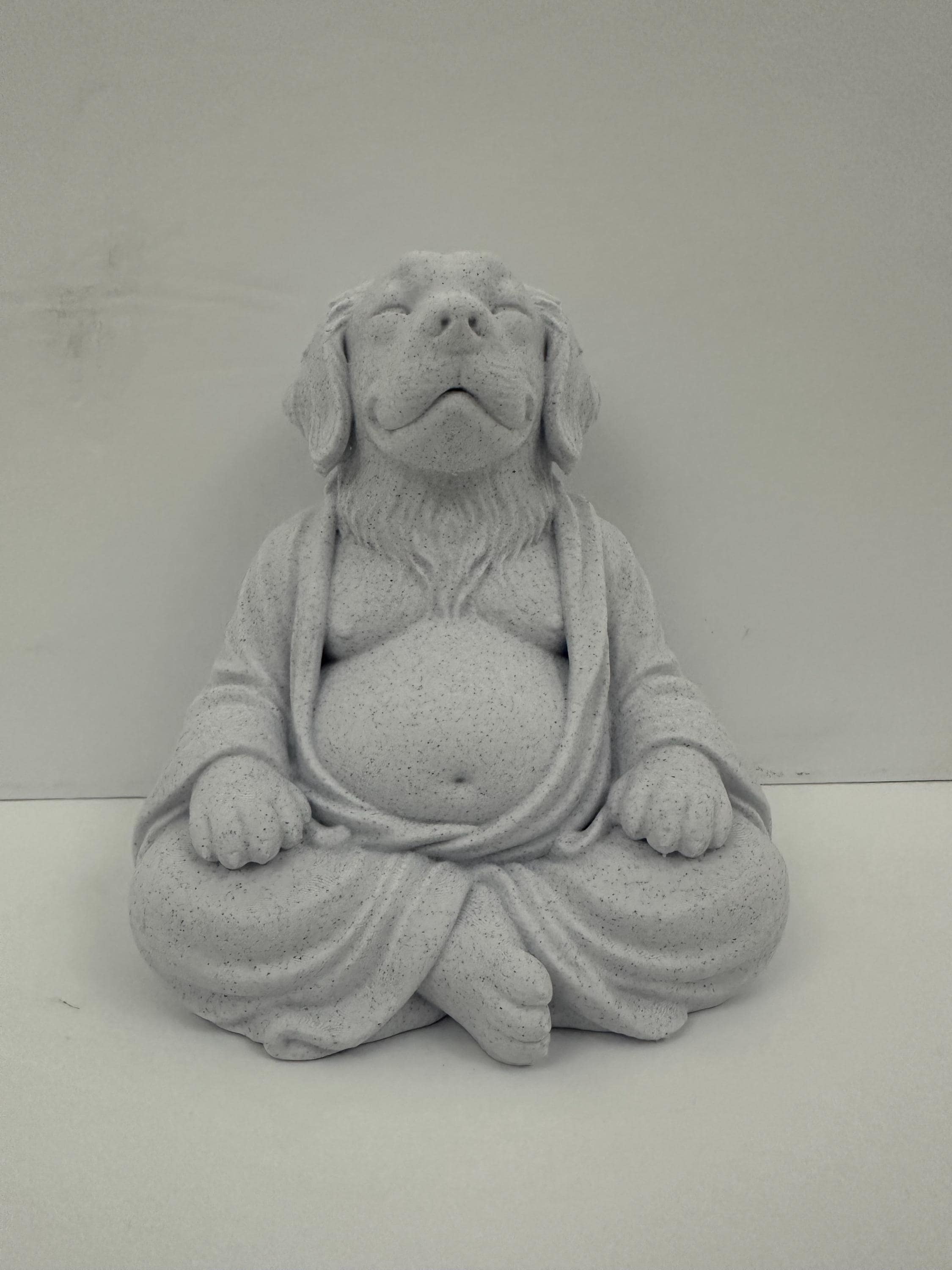 Golden Retriever Buddha Statue - Golden Retriever Zen Dog Decor - Meditation Dog Sculpture - Yoga Gift - Dog Lover Home Decor 6”