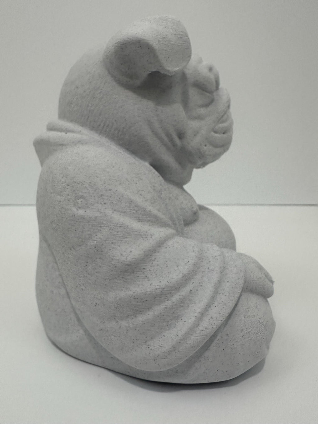 English Bulldog Buddha Statue - Funny Meditation Dog Zen Decor - Bulldog Yoga Figurine - English Bulldog Lover Gift Desk Decor Sculpture 6”