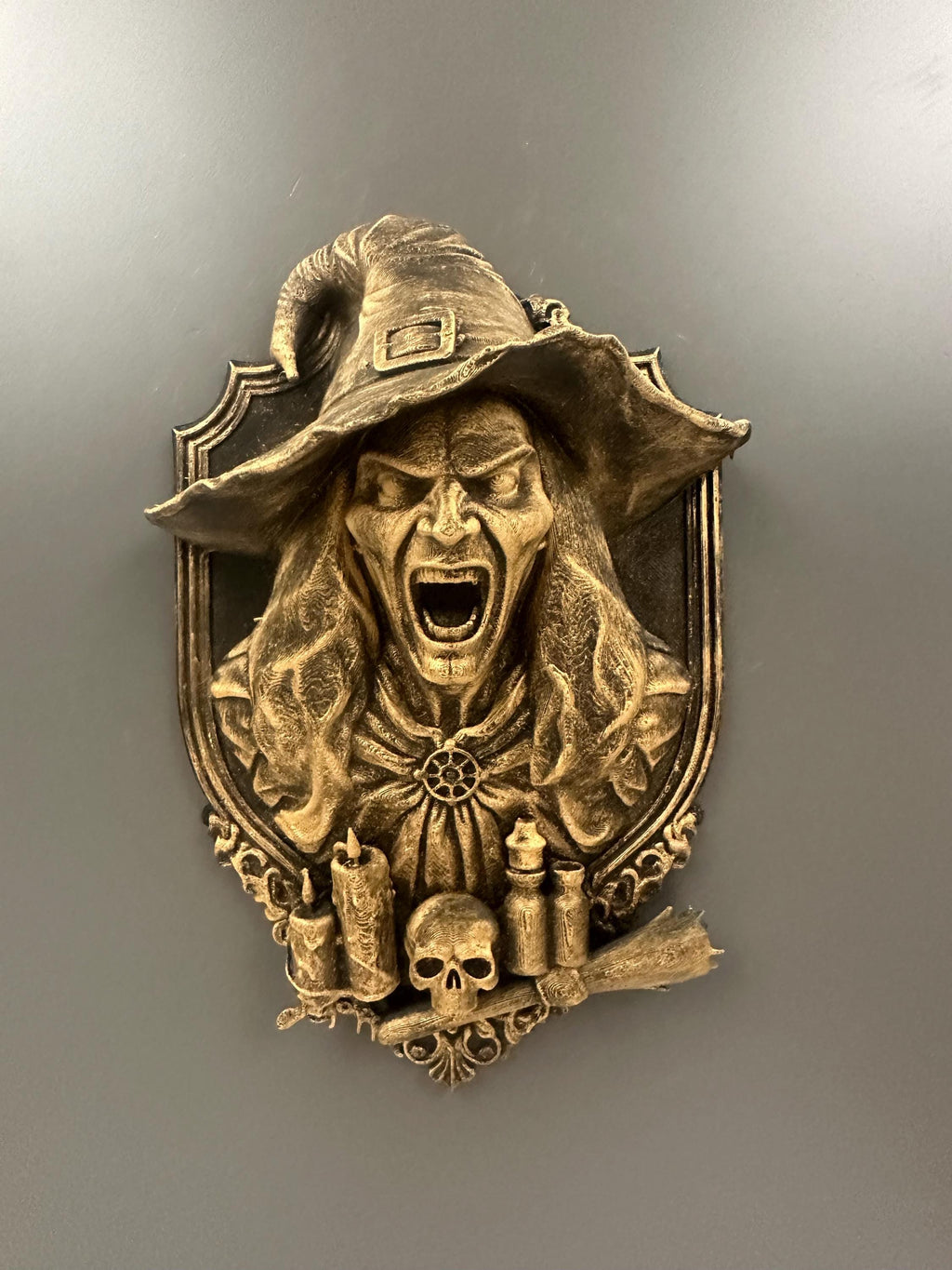 Witch Wall Bust Sculpture
