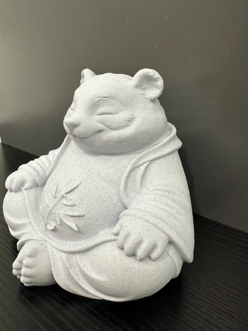 Buddha Panda Zen Meditation Statue - Peaceful Panda Sculpture - Yoga Decor - Meditation Room Decor - Cute Panda Figurine - Desk Decor 6”