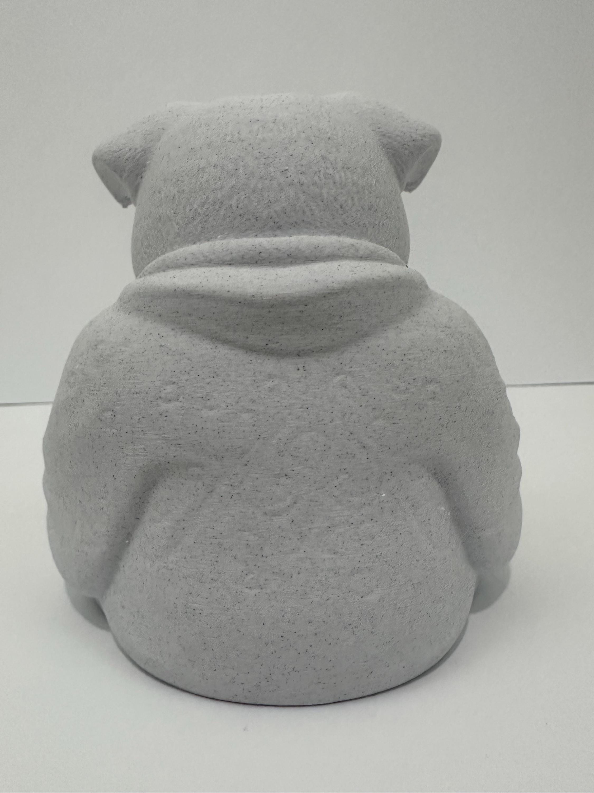 English Bulldog Buddha Statue - Funny Meditation Dog Zen Decor - Bulldog Yoga Figurine - English Bulldog Lover Gift Desk Decor Sculpture 6”