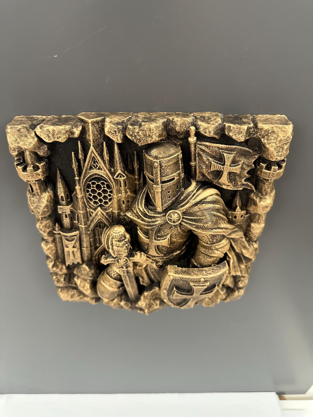 Templar Knight Wall Sculpture