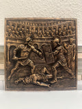 Gladiator Roman Colosseum 8” 3d Wall Art Plaque Home Decor Sculpture