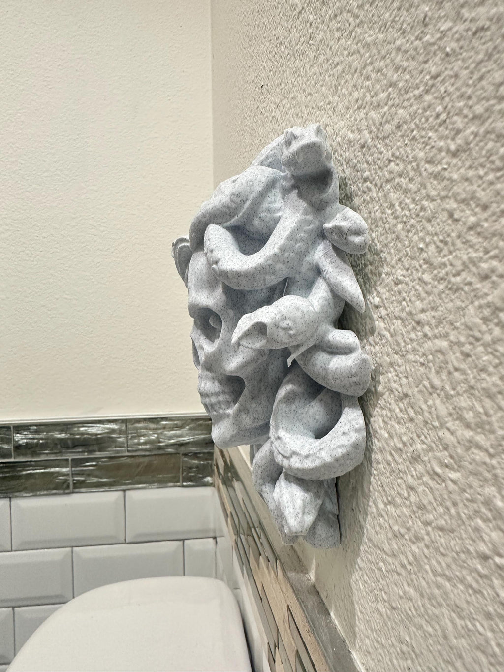 Medusa Life and Death Wall Decor - Gorgon Wall Sculpture - Split Face Skull Statue - Greek Mythology Wall Art - Gothic Decor - Memento Mori