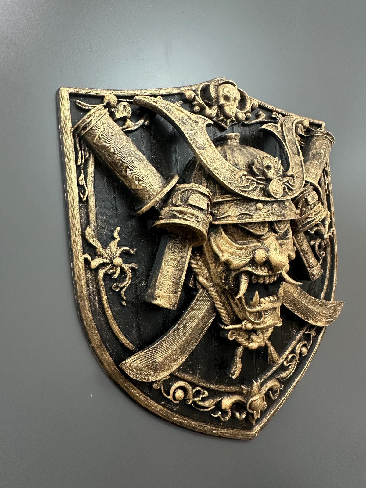 Samurai Wall Decor Mask Shield
