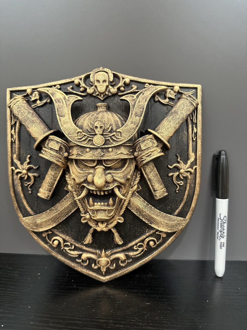 Samurai Wall Decor Mask Shield