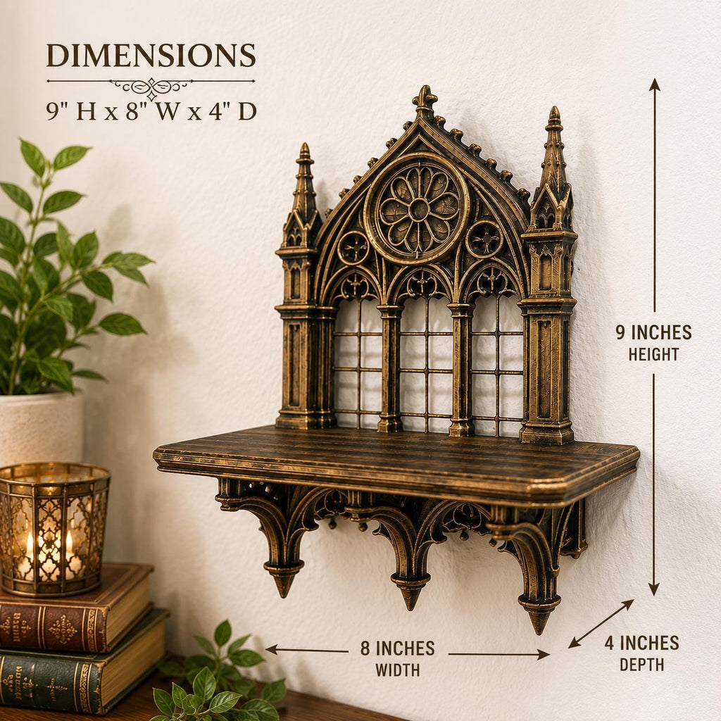 Gothic Cathedral Wall Shelf