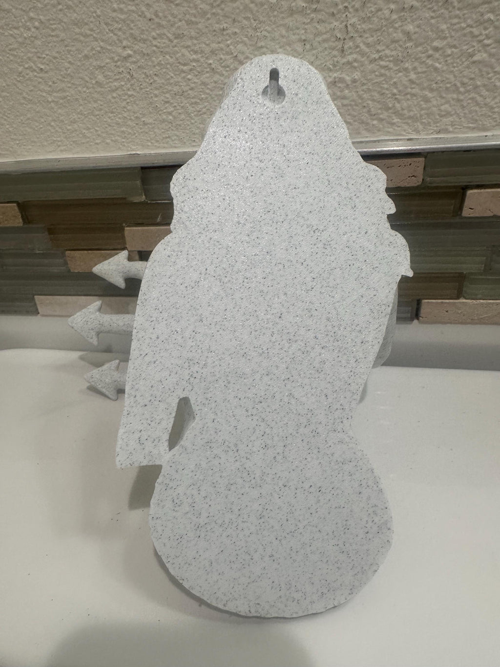 Mermaid Hand Towel Holder - 3D Wall Mount Hanging Sculpture Art 9” - Ocean Fantasy Home Decor - Mythical Beach Coastal - Trident Hook