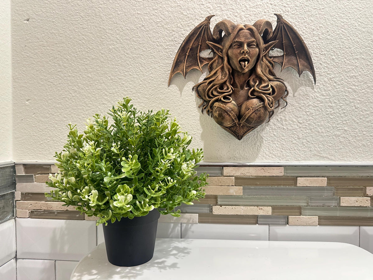 Gothic Succubus Wall Mount Sculpture