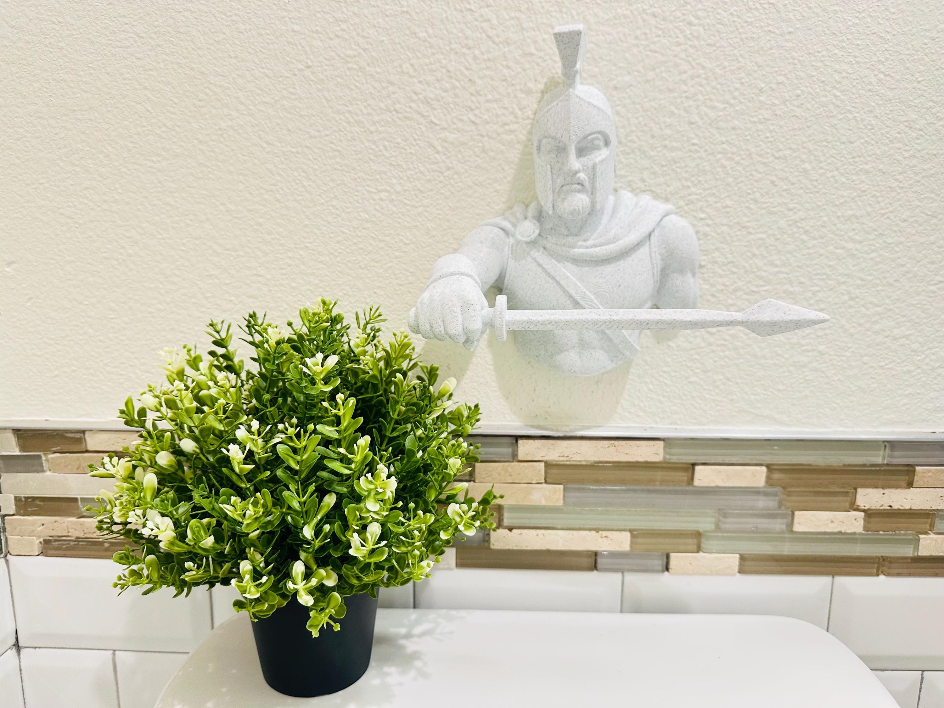 Spartan Hand Towel Holder - Greek Warrior Bathroom Decor - Masculine Gym Decor