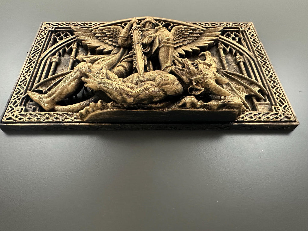 Archangel Michael Wall Plaque Gothic Decor