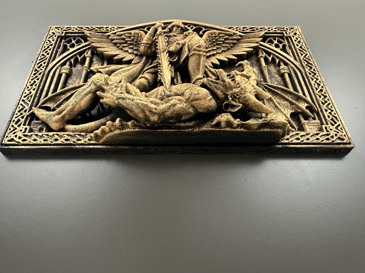Archangel Michael Wall Plaque Gothic Decor