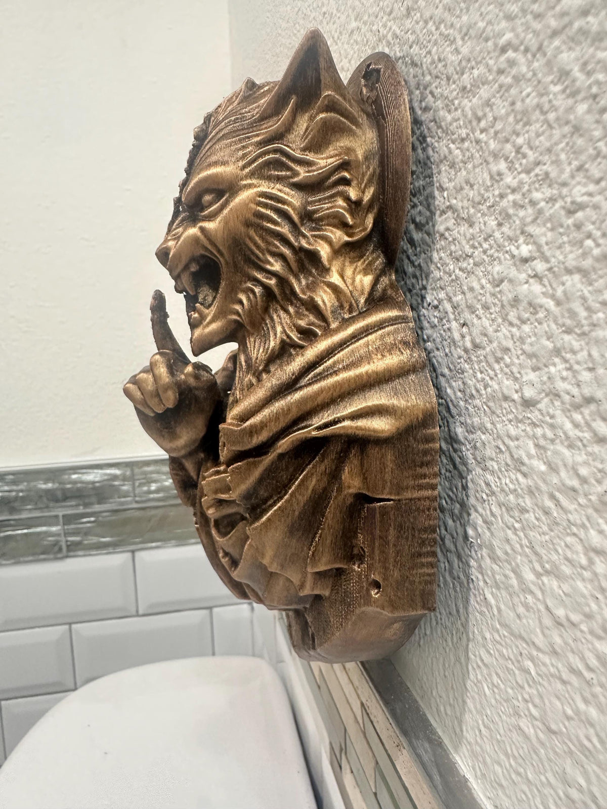 Werewolf Transformation Wall Sculpture