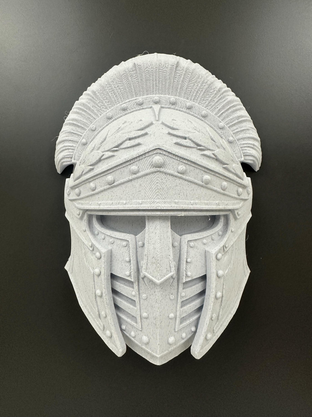 Medieval Knight Helmet Wall Decor | Gothic Armor Mask | Crusader Style Wall Sculpture | Fantasy Warrior Wall Art