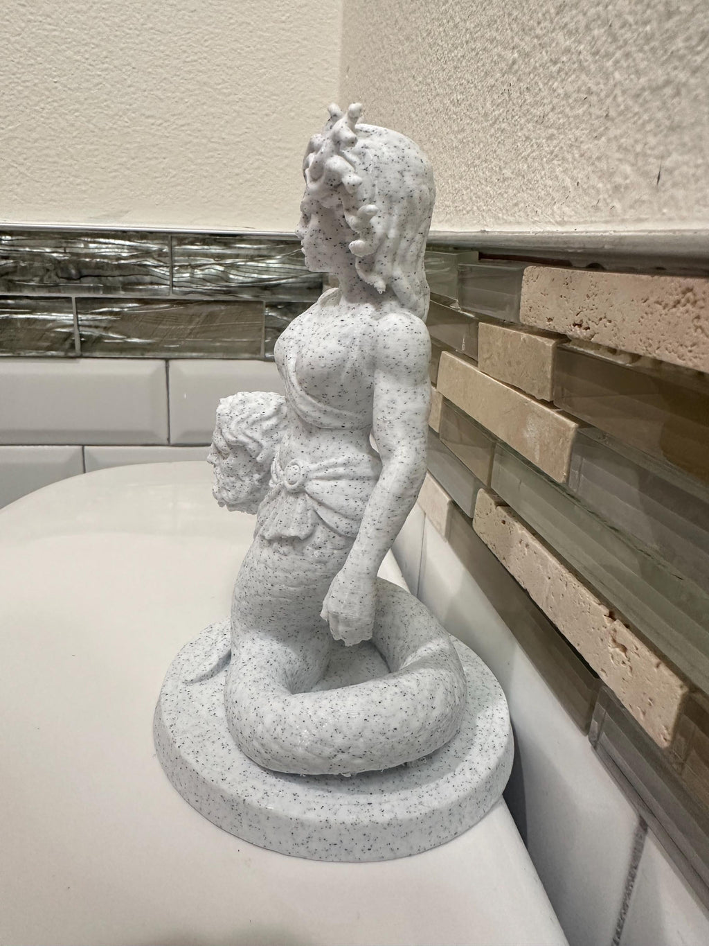 Medusa Statue Head Of Snakes 6” - Greek Goddess Mythology Sculpture Gothic Art Gorgon Home Decor Figurine