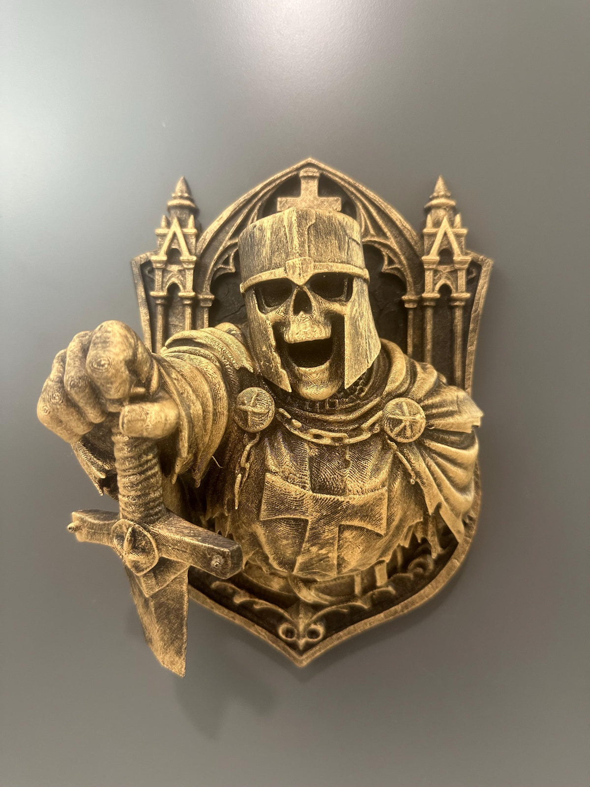 Medieval Templar Crusader Knight Wall Plaque