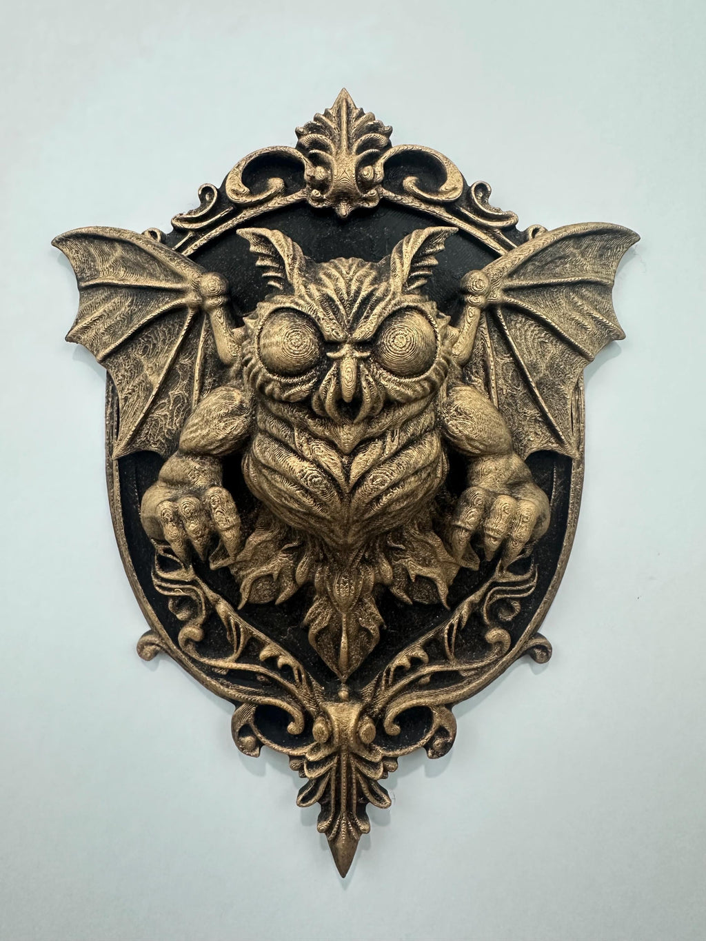 Gothic Mothman Wall Plaque