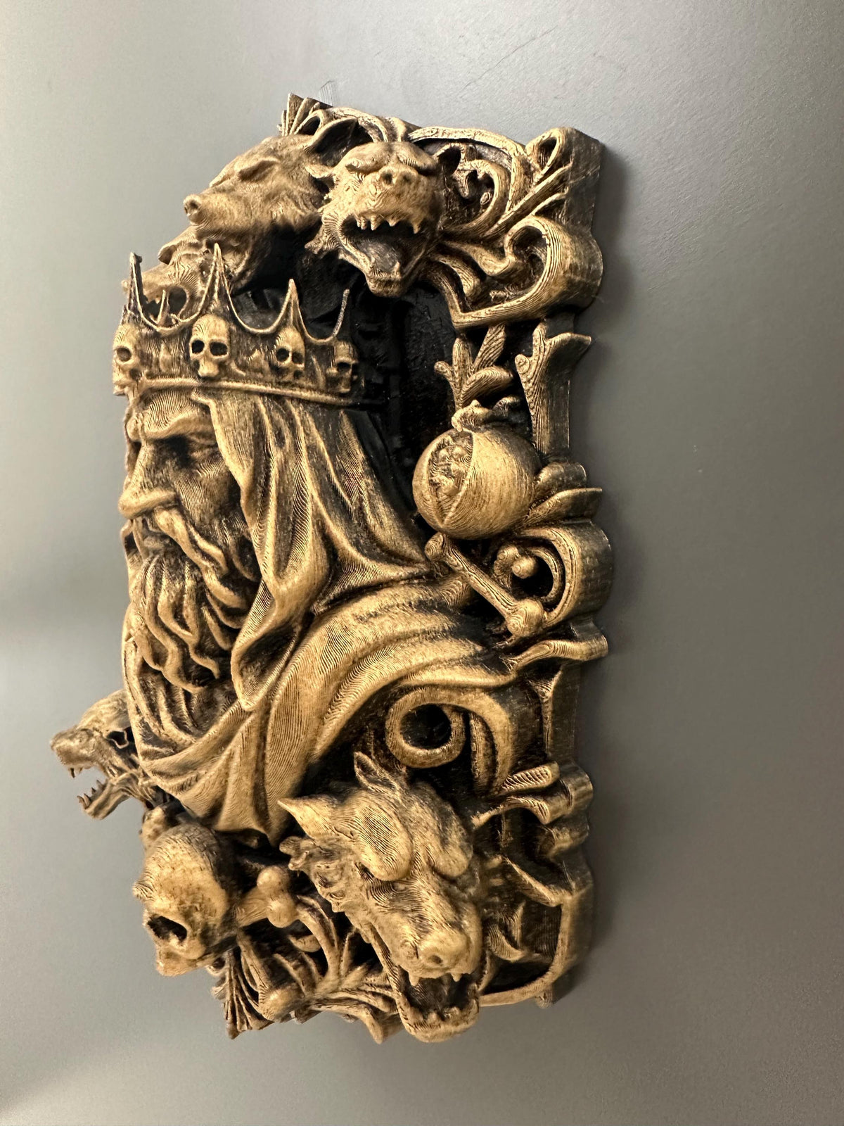 Hades Wall Plaque Greek Mythology Decor