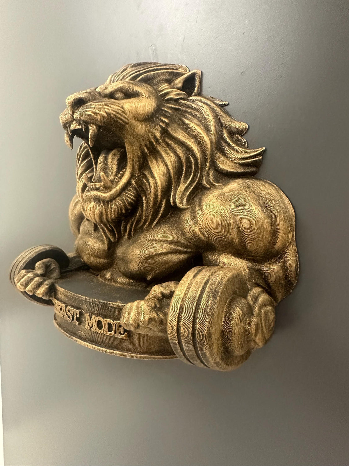 Lion Gym Wall Decor