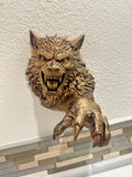 Gothic Werewolf Wall Sculpture
