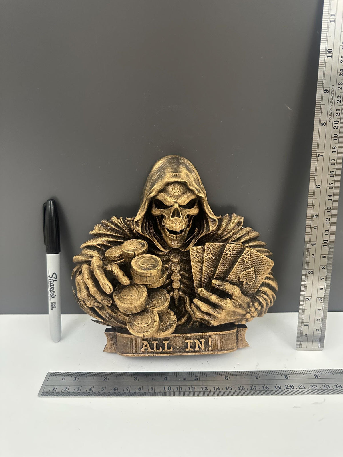 All In Reaper Poker Wall Plaque