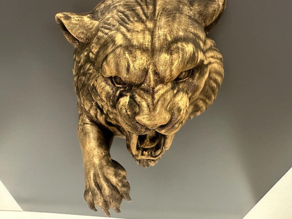 Sabertooth Tiger Wall Sculpture