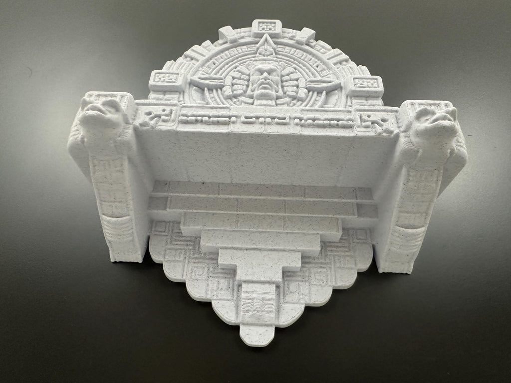 Ancient Aztec Temple Wall Shelf – Mayan Calendar Decor – Aztec Wall Art – Unique Display Shelf