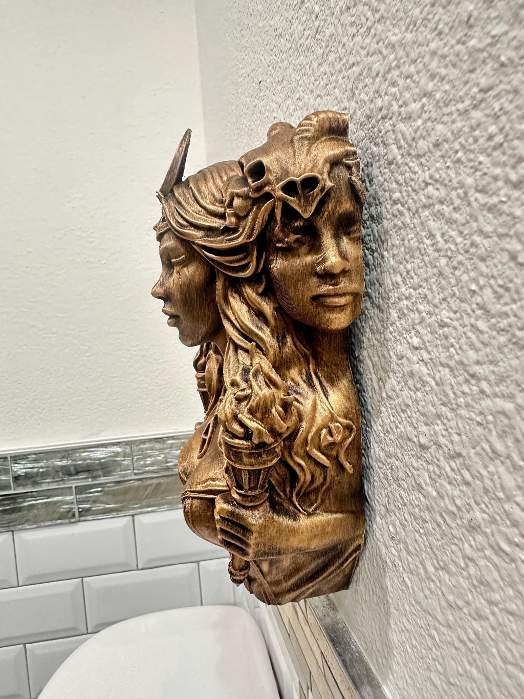 Triple Goddess Hecate Wall Sculpture
