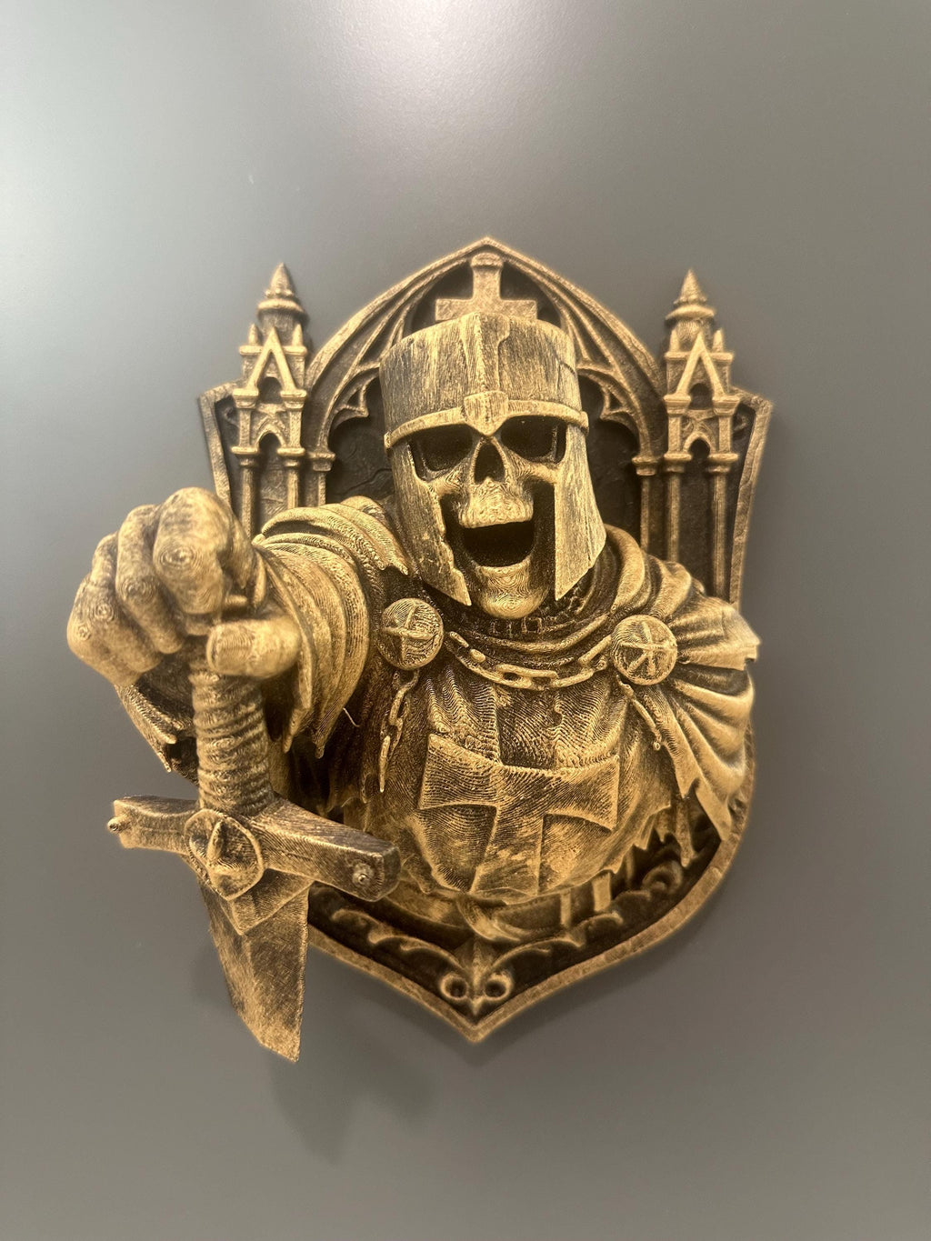 Medieval Templar Crusader Knight Wall Plaque