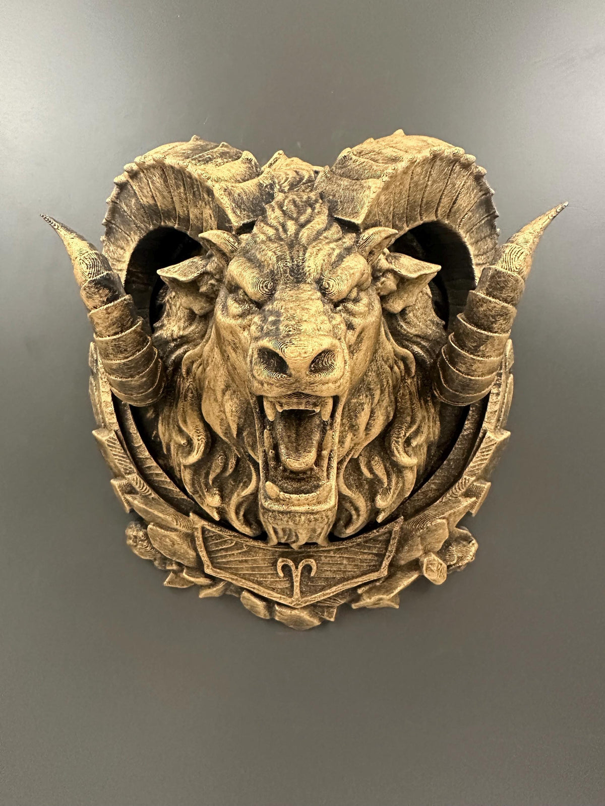 Aries Ram Wall Sculpture